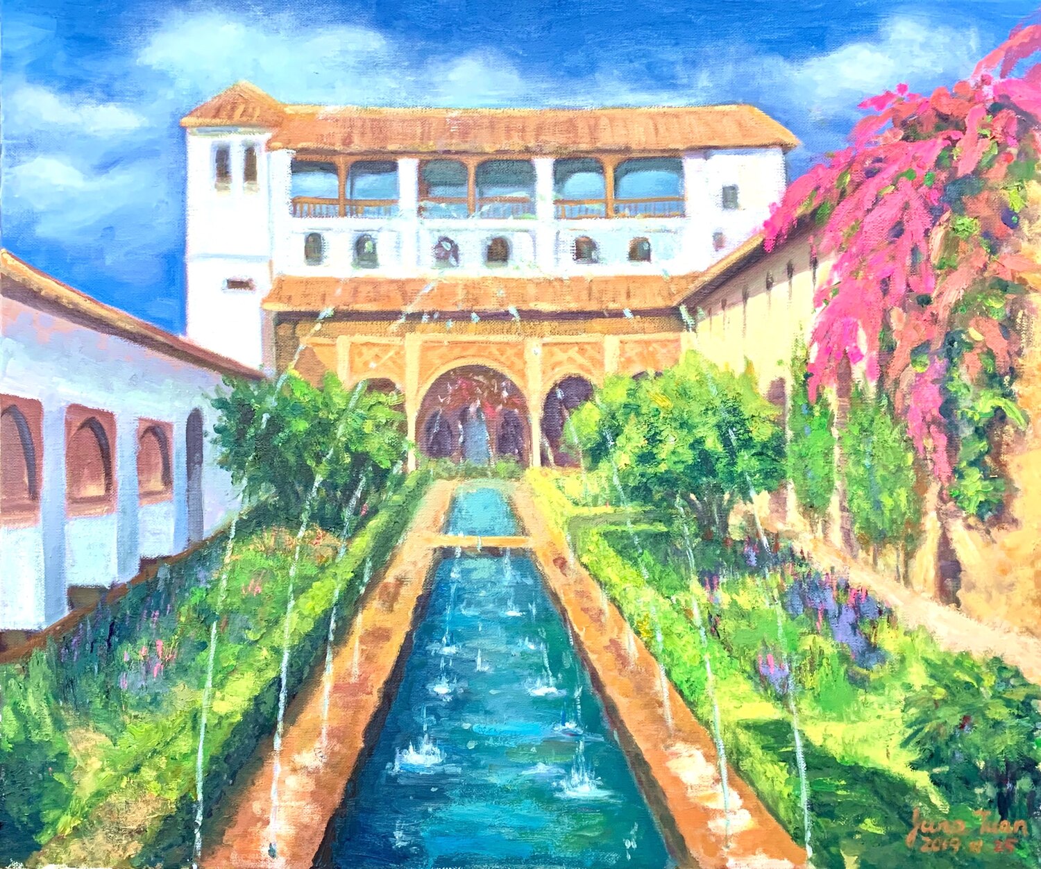 段逸君作品《阿罕布拉宮的回憶》