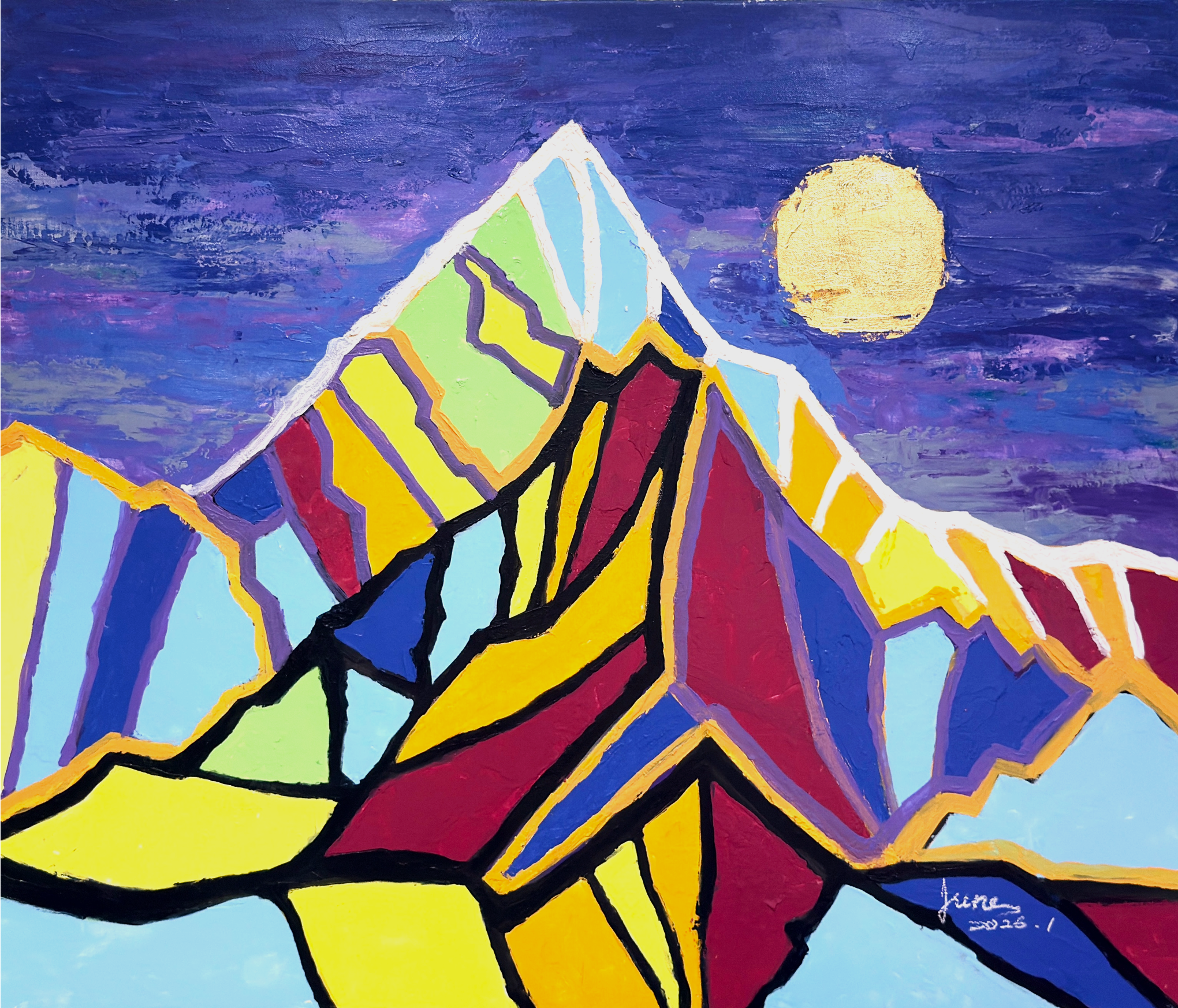 段逸君作品《聖母峰月夜》