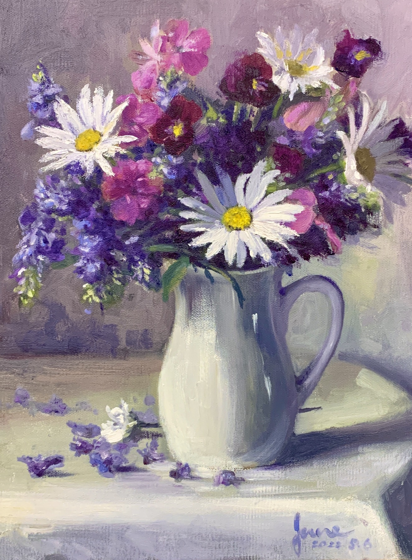 段逸君作品《花與壺的午後》
